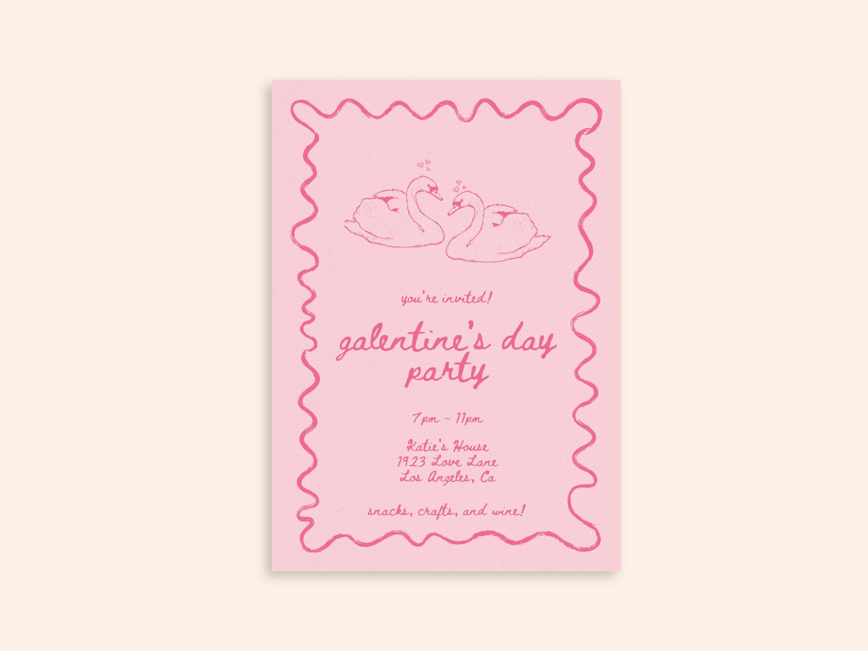 Galentines Invitation Template Digital Template Invite Design Printable Galentines Invitation Template Digital Template Invite Design Printable