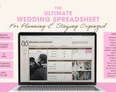 The Ultimate Wedding Planner Spreadsheet | Google Spreadsheet | All-In-One Wedding Spreadsheet | Wedding Budget Tracker | Wedding Planning