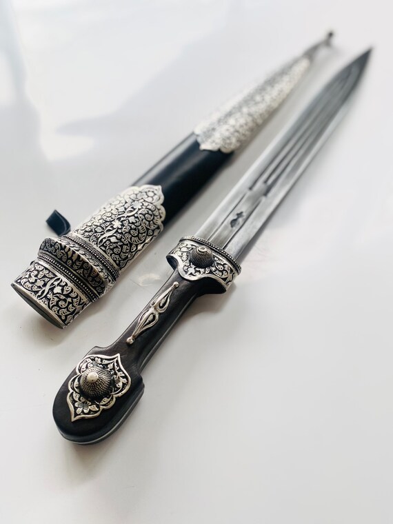 Handmade Caucasian Dagger Forged Sword Georgian Kindjal 