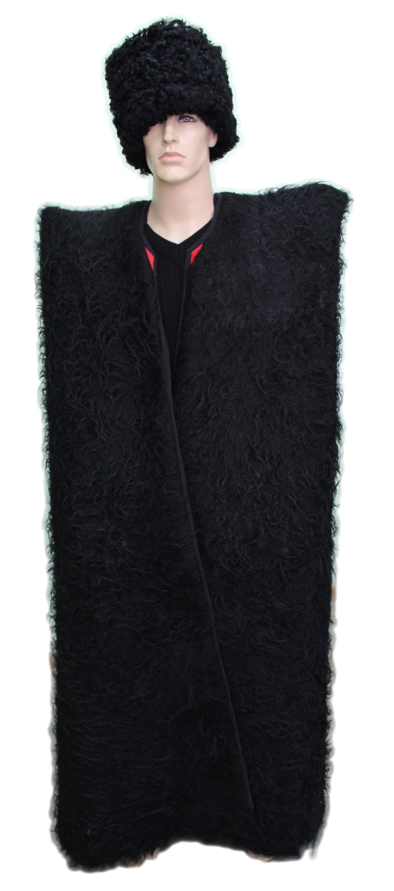 Рисунок бурки и папахи