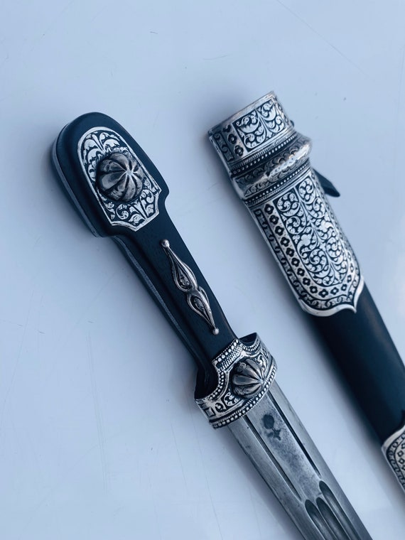 Handmade Caucasian Dagger Forged Sword Georgian Kindjal -  Portugal