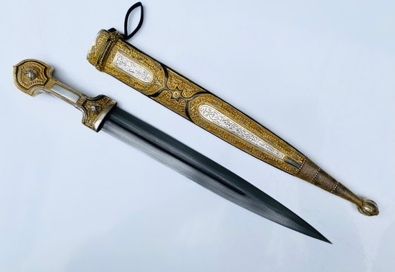 Handmade Caucasian Dagger Forged Sword Georgian Kindjal -  Portugal