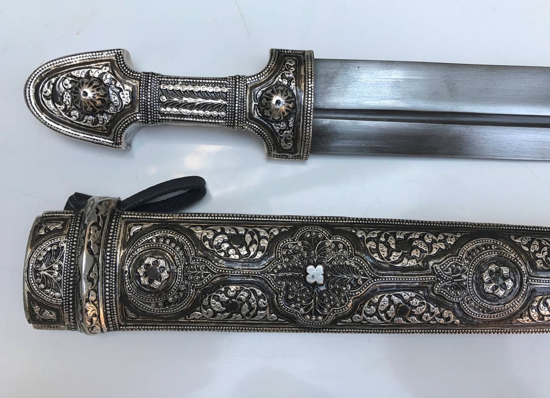 Handmade Caucasian Dagger Forged Sword Georgian Kindjal -  Portugal