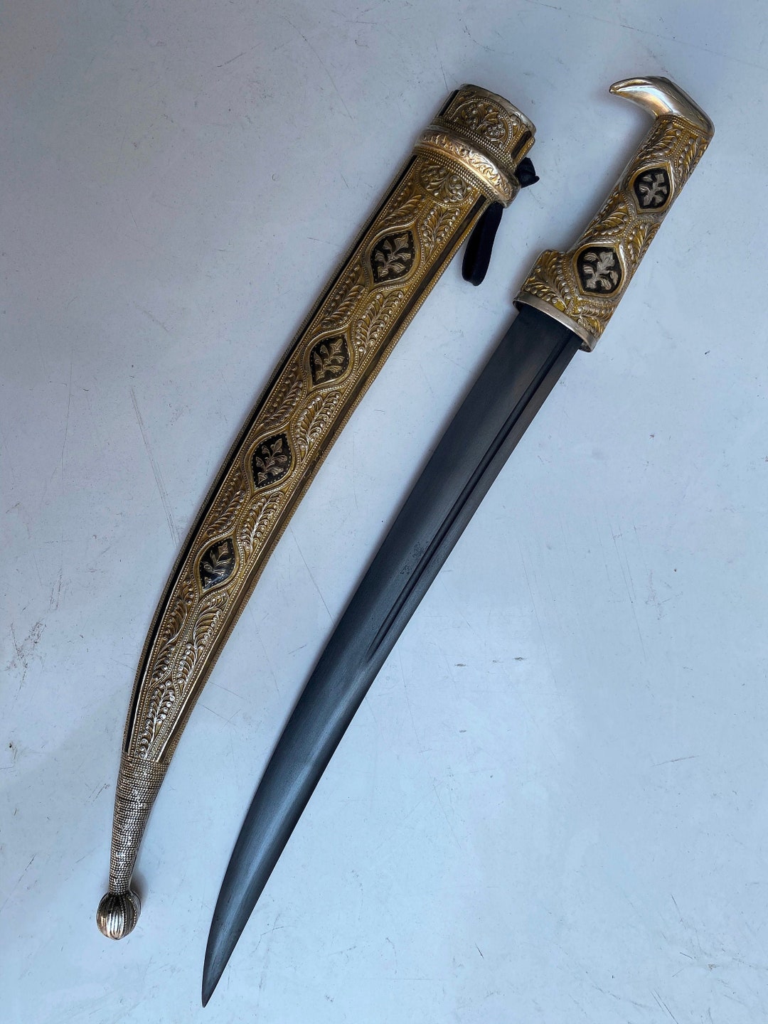 Handmade Caucasian Dagger Forged Sword Georgian Kindjal -  Portugal