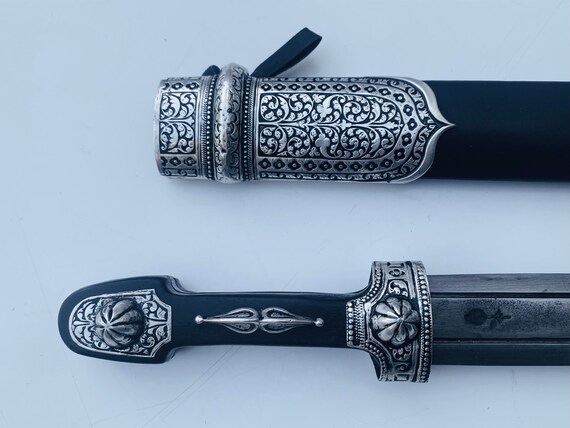 Handmade Caucasian Dagger Forged Sword Georgian Kindjal 