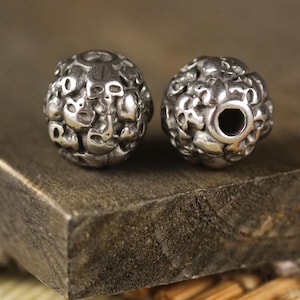 316 Stainless Steel Halloween Skull Spacer Beads: 2 Pieces Per Order, 10mm x 10mm, 2.5mm Hole F50.3