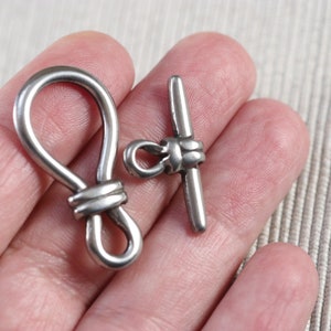 304 Stainless Steel Double Loop Metal Toggle Clasp Set (2 Sets per ...