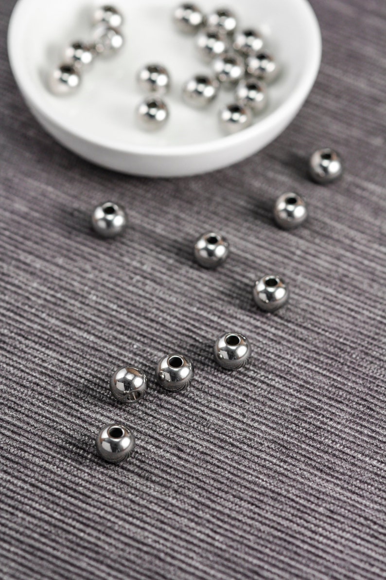 Fast Free Same Day Shipping Beautiful 100 Silver Accent Beads Rose Flower 8mm