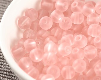 Wholesale Czech Glass Matte Neon Frosted Round Spacer BEADS Choose 6MM 8MM Wholesale Czech Glass Matte Neon Frosted Round Spacer BEADS Choose 6MM 8MM
