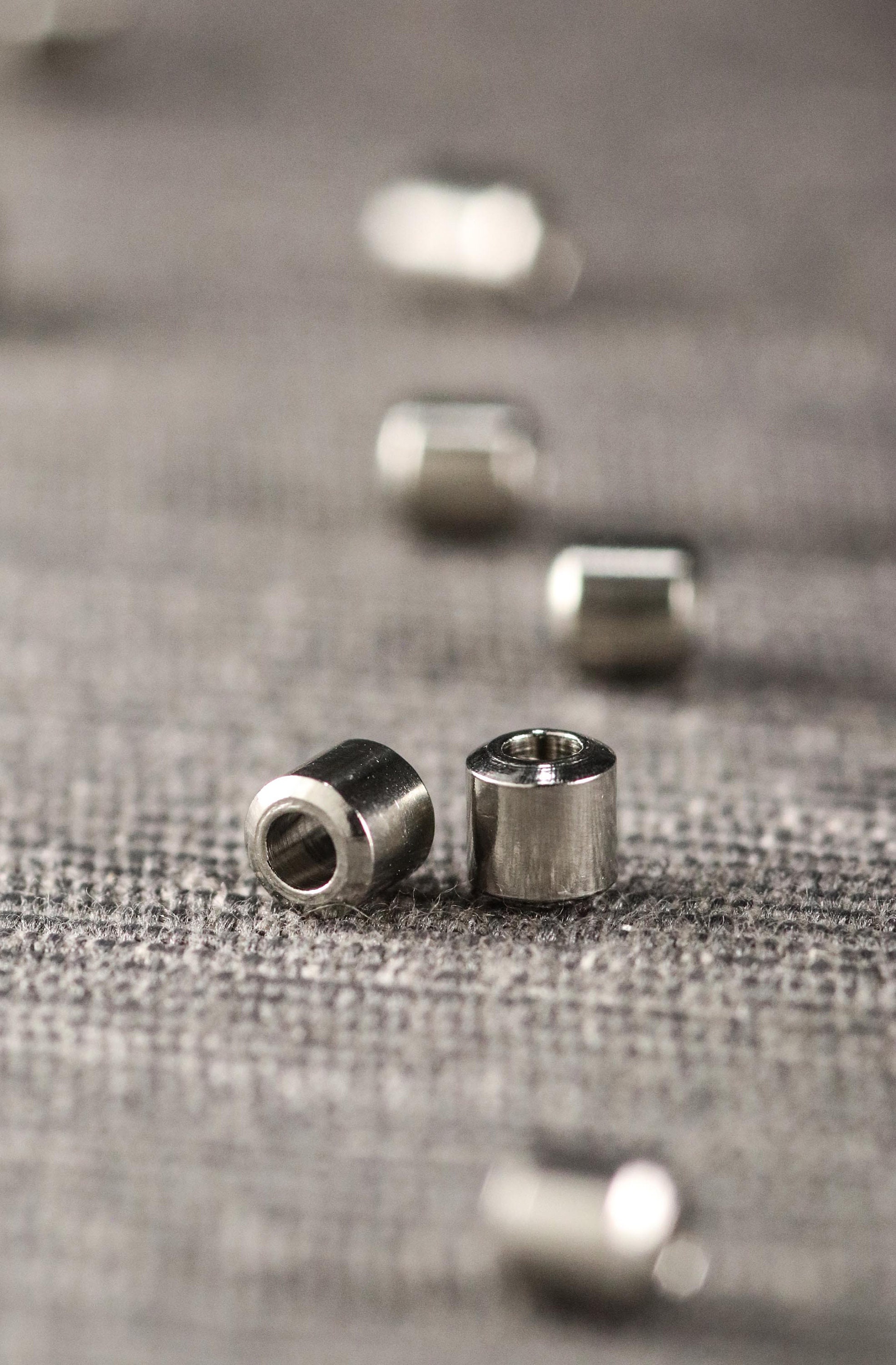 Stainless Steel Tube Spacer Beads 50 Pieces 5mm X 5mm Hole Etsy