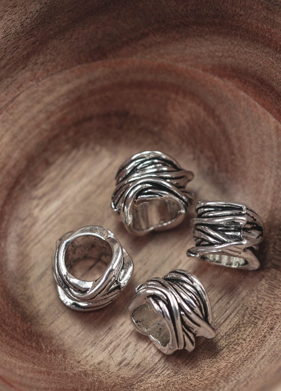50 x Antique Silver Tone Alloy Metal Dragonfly Spacer Beads 8mm x 6mm