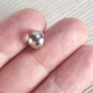 Stainless Steel Rondelle Spacer Beads 20 Pcs Per Order 8mm x 6mm Hole 4mm F78 image 3