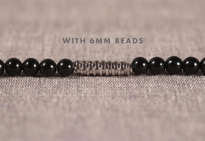 Stainless Steel Tube Strip Metal Beads: 20mm, 5 Pieces, Hole 3mm F95 image 3