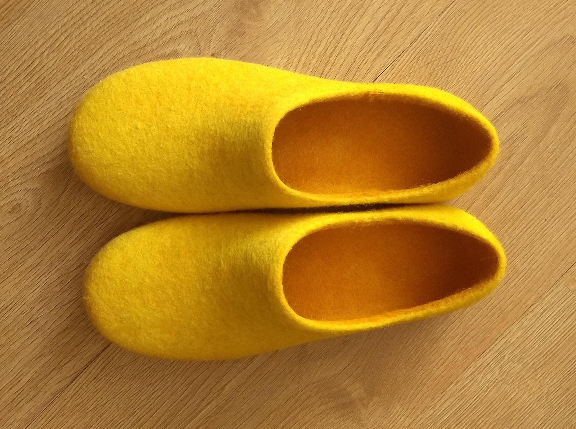 Boiled Wool Slippers - Etsy