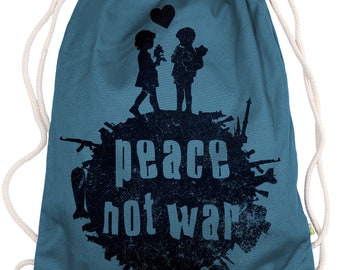 Ma2ca® - Not War Gym Bag - Cloth Bag Bag Hipster Sports Bag Backpack Printed Peace Peace
