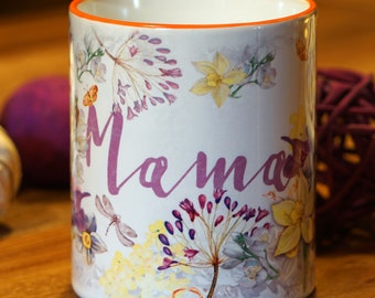 Mama Flowers Tasse / Kaffeetasse Kaffeebecher