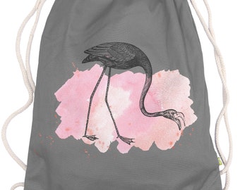 Ma2ca® - Pink Flamingo Gymsac Gym Bag - Cloth Bag Bag Hipster Sports Bag Backpack Printed