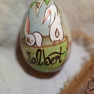 Custom wooden egg Pick your own design Personalized Easter gift Animal décor Favorite character décor Personalized Easter egg image 8