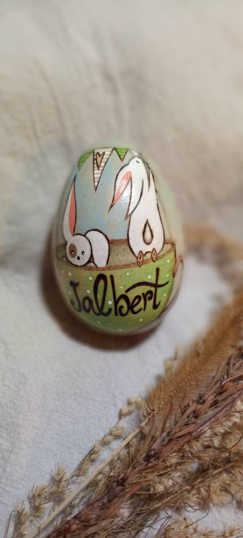 Custom wooden egg Pick your own design Personalized Easter gift Animal décor Favorite character décor Personalized Easter egg image 8