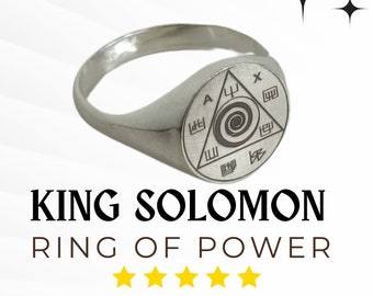 Spiritual Occult Ring of Power to make your life better - magic symbol ring - Silver Ring - Power ring