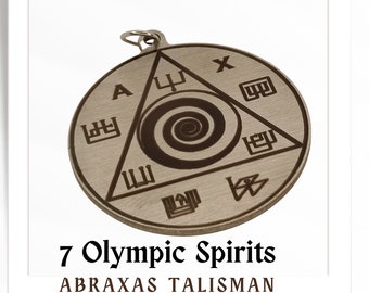 Beschermings- en geldamulet: Optimaliseer het leven met Abraxas Lucky Talisman - Hoogwaardige talismannen voor verbinding met Olympische geesten