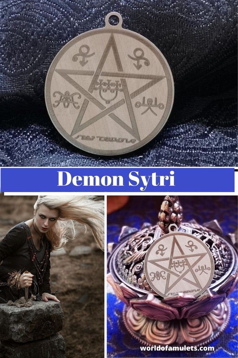 Satanic Jewelry Sigil Demon Sytri Satanic Seal of Kabbalah | Etsy