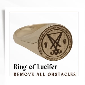 Occult Demon Ring of Lucifer to reclaim your life Magical ring Magical Jewelry Power Ring Best Amulets image 2