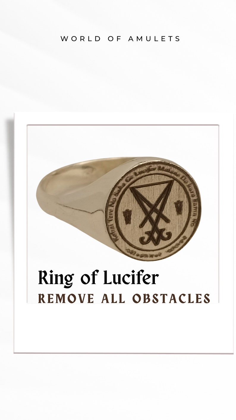 Occult Demon Ring of Lucifer to reclaim your life Magical ring Magical Jewelry Power Ring Best Amulets image 2