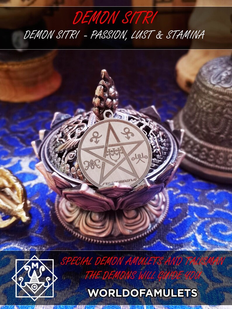 Satanic Jewelry Sigil Demon Sytri Satanic Seal of Kabbalah | Etsy