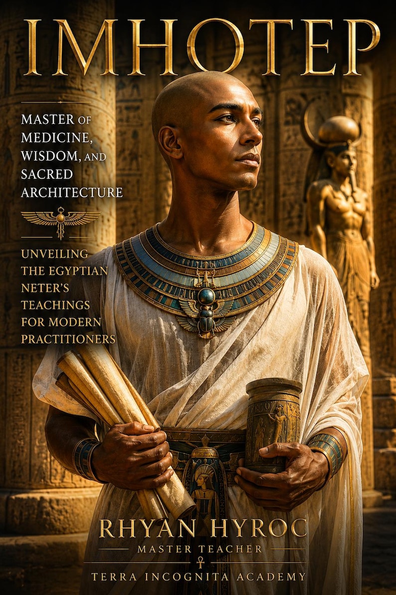 Imhotep Master of Ancient Egyptian Wisdom, Healing Rituals & Sacred ...
