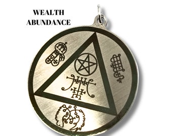 Experience Prosperity with the Top-Rated Money Talisman Featuring Four Abundance Spirits - Boost Your Wealth with the Best Money Amulets