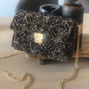 Handgemaakt fluwelen clutch dier