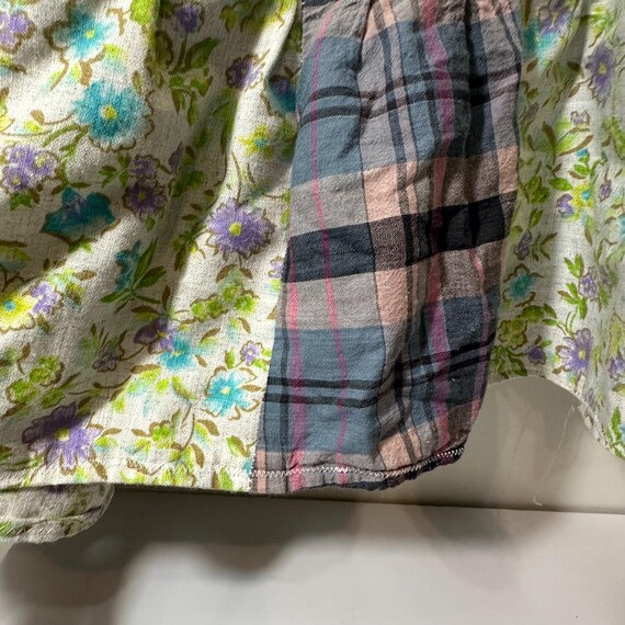 Vintage Handmade Patchwork Drawstring Maxi Midi S… - image 6