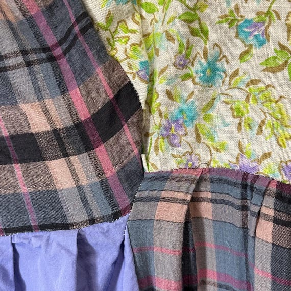 Vintage Handmade Patchwork Drawstring Maxi Midi S… - image 7