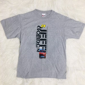 Vintage 90s NASCAR Jeff Gordon 24 Racing T-shirt Tee Shirt Medium Talladega