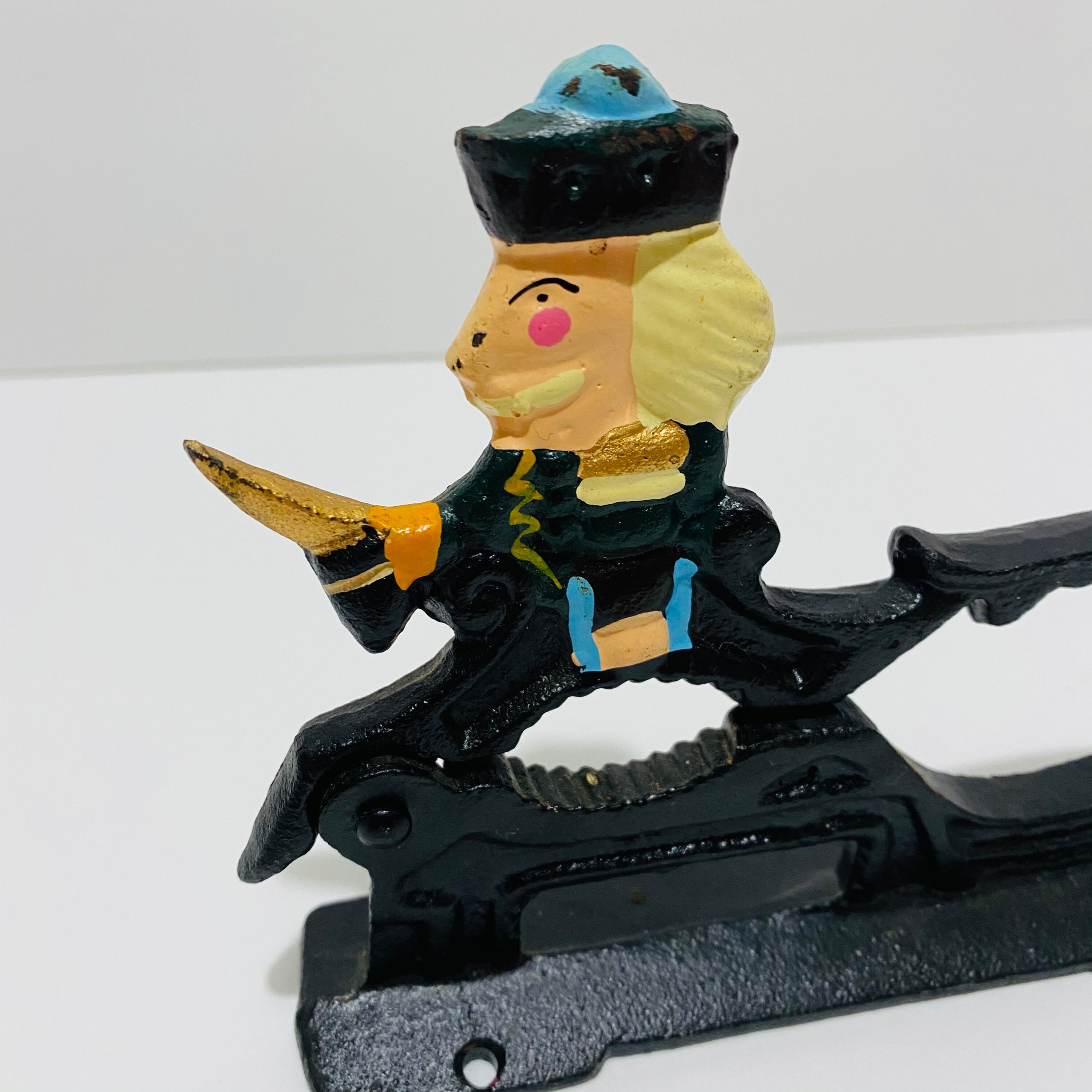 Vintage Mountable Cast Iron Nutcracker Original Paint Etsy