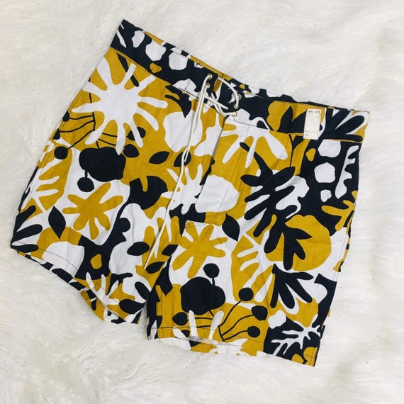 NOS High Waisted Shorts Cotton Drawstring Hippie B