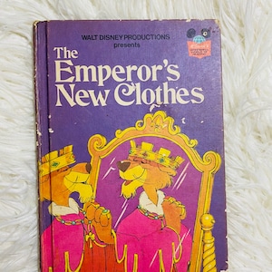Vintage Disney Children’s Book Emperors New Clothes Ephemera Wonderful world of reading