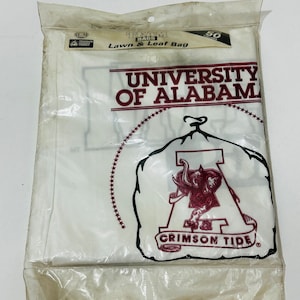 Vintage University of Alabama Lawn and Leaf Bag Collectible crimson tide