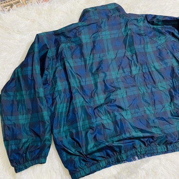 Vintage Jerzees Nylon Plaid Jacket Dad Jacket 90s… - image 3