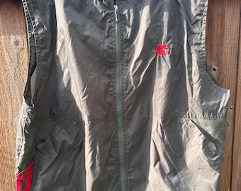 Vintage Y2K Starter Mens nylon full zip vest large
