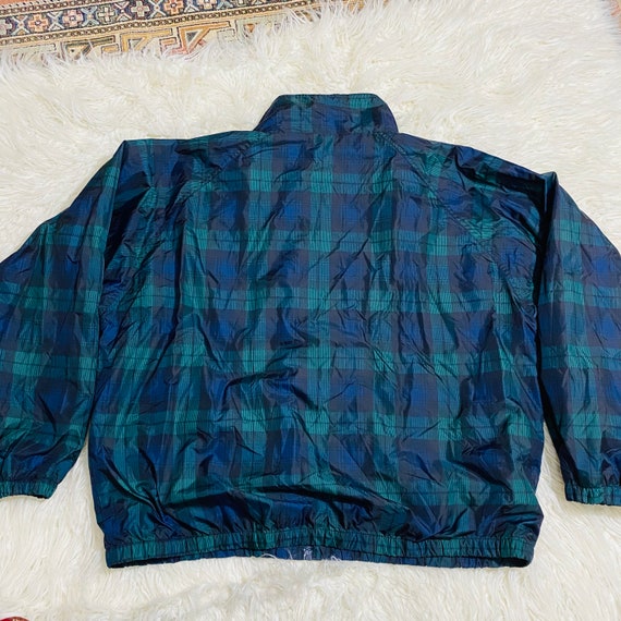 Vintage Jerzees Nylon Plaid Jacket Dad Jacket 90s… - image 4