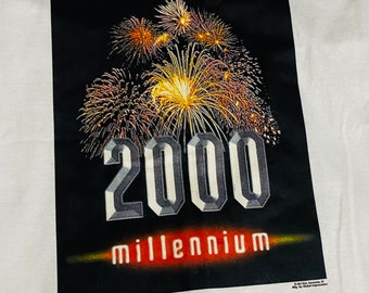 New Vintage Millennium year 2000 Y2K Tshirt XL