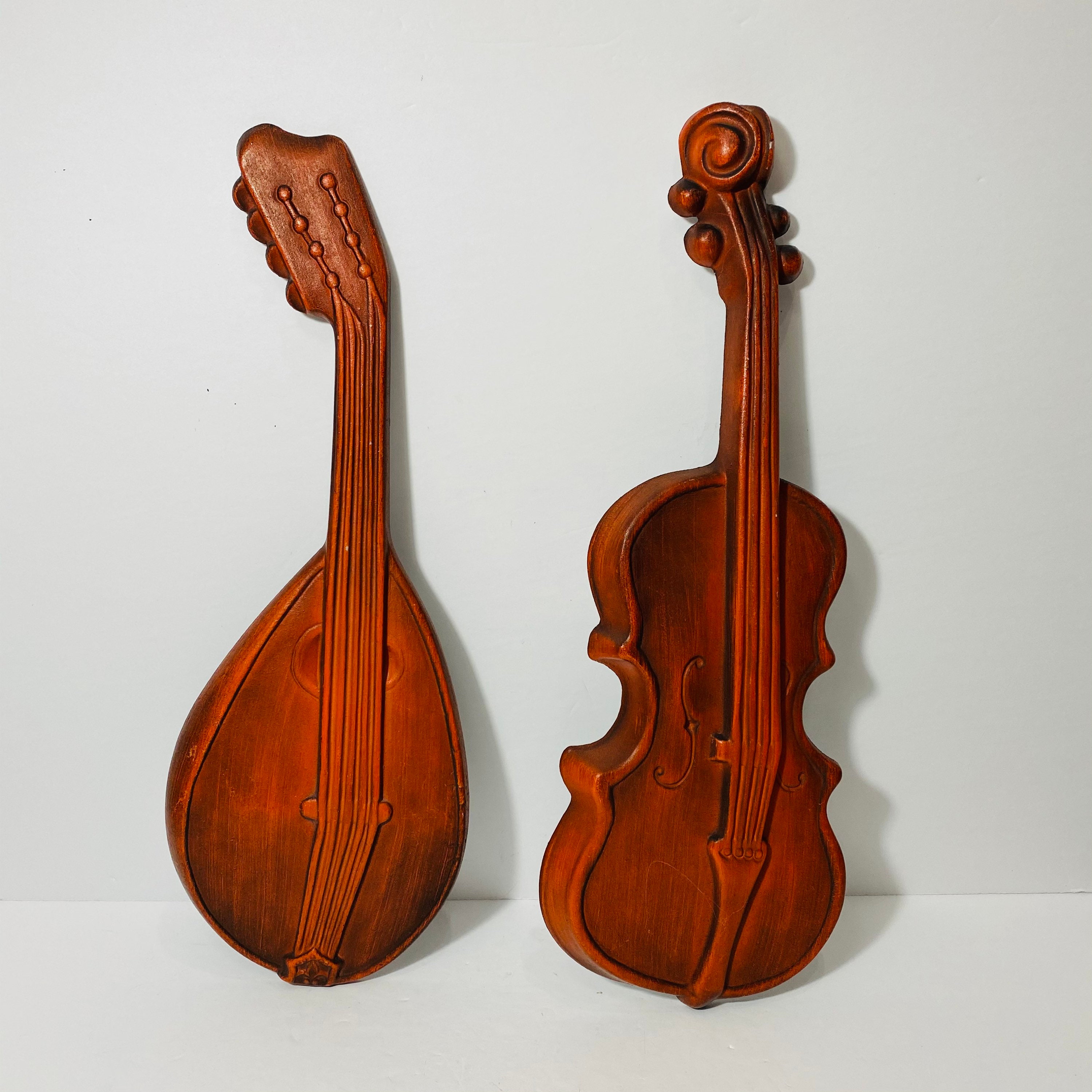 Vintage Mid Century Metal Royal Musical Instruments Wall Decor Etsy