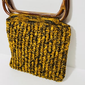 Handmade Macrame Bermuda Handbag Purse Bohemian Hippie 70s Style Purse