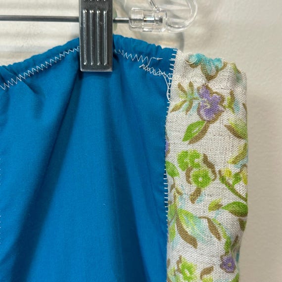 Vintage Handmade Patchwork Drawstring Maxi Midi S… - image 3