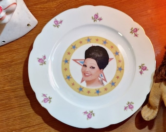 Moira Orfei on Vintage Dessert Plate