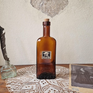 Antique Poison bottle Apothecary Pharmacy, druggist, medical oddity, vintage curiosity