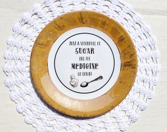 Mary Poppins Quote Vintage Side Plate
