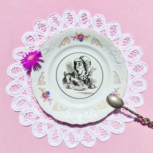 Mad Hatter Alice in Wonderland Vintage Dessertplate